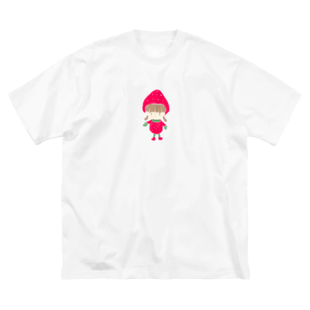 rurugirlのいちごちゃん🍓 ビッグシルエットTシャツ