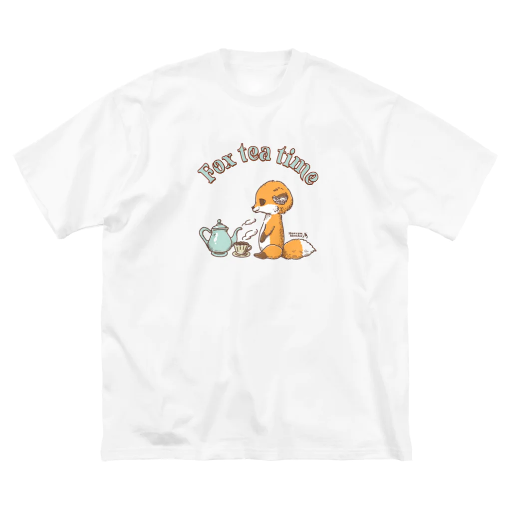 Heaven Monkeyのキツネのティータイム Big T-Shirt