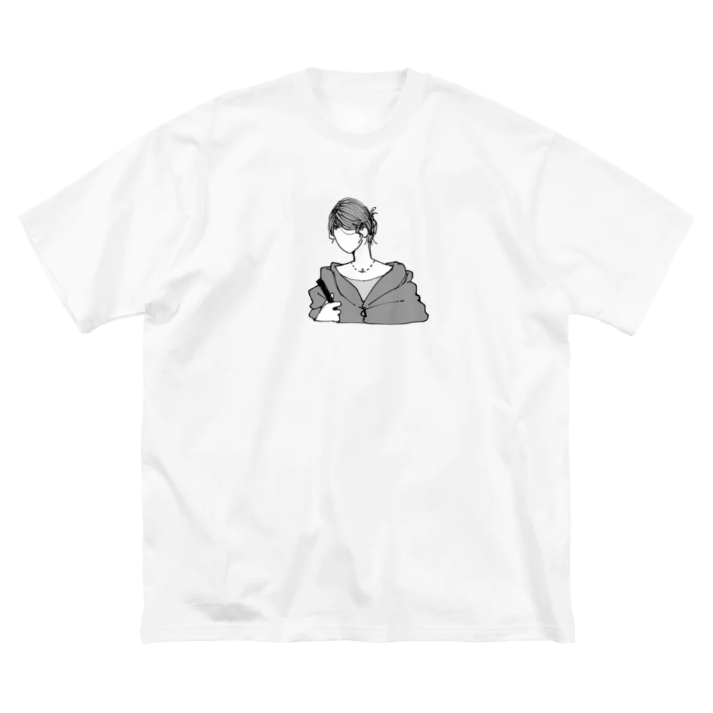 はんぺんの女の子③ ビッグシルエットTシャツ