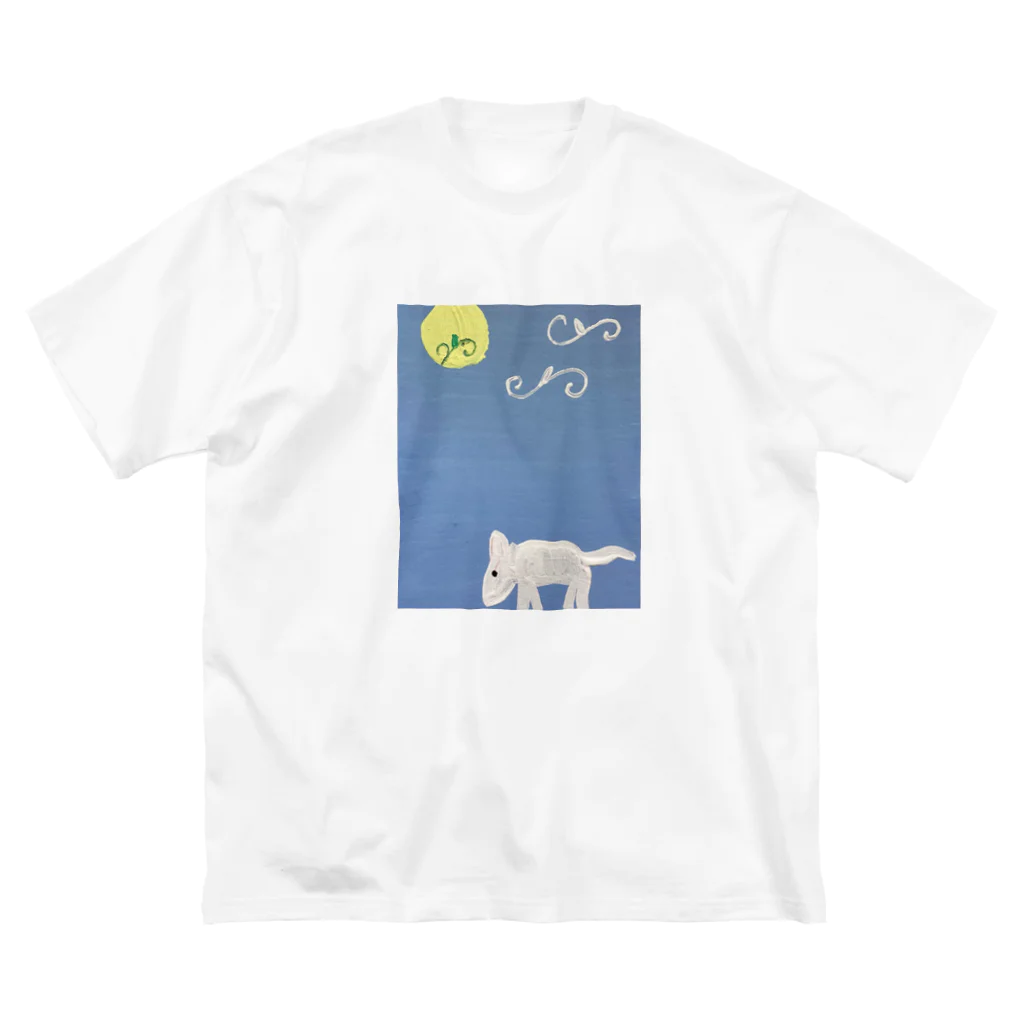 zimei-diary の怪獣の赤ちゃんと唐草の世界 ビッグシルエットTシャツ