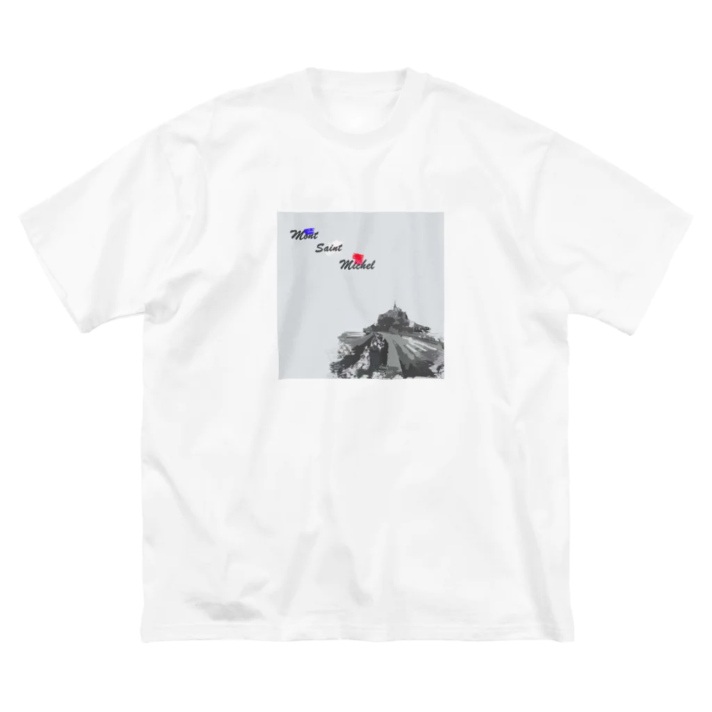 faireのモン・サン・ミシェル 루즈핏 티셔츠