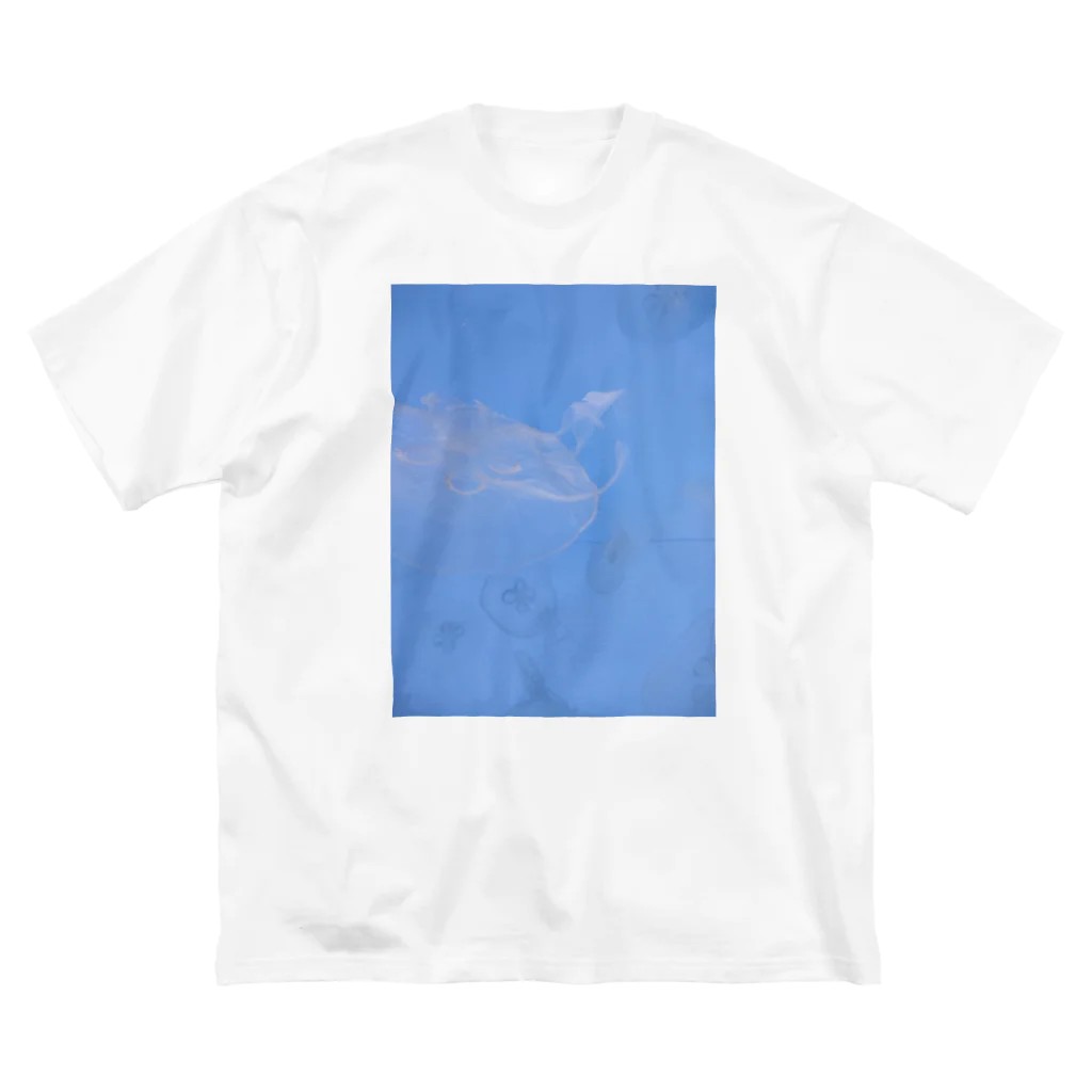 YURURIのくらげblue ビッグシルエットTシャツ