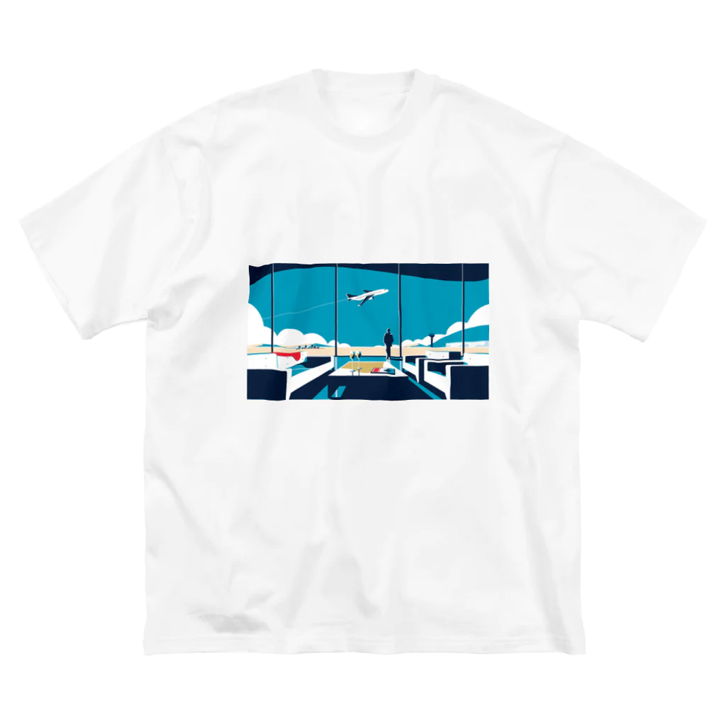 水風呂ざぶーんの旅行いきたい ビッグシルエットTシャツ