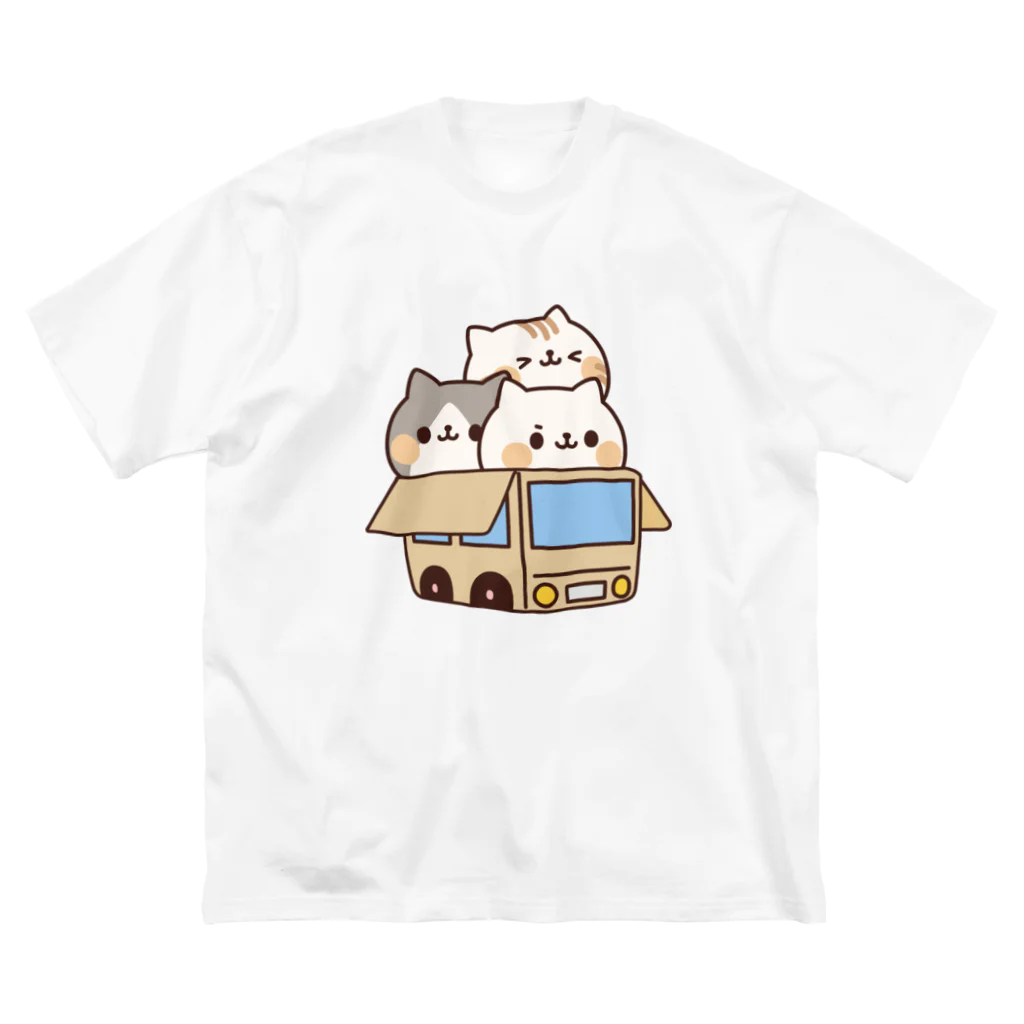 DECORのネコがいっぱい　おくるまver. ビッグシルエットTシャツ