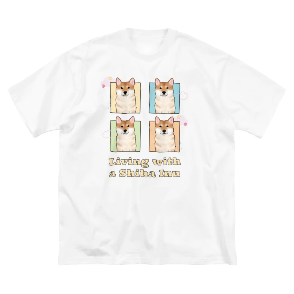 ZooBaby’s Shopの柴犬のいる暮らし ビッグシルエットTシャツ