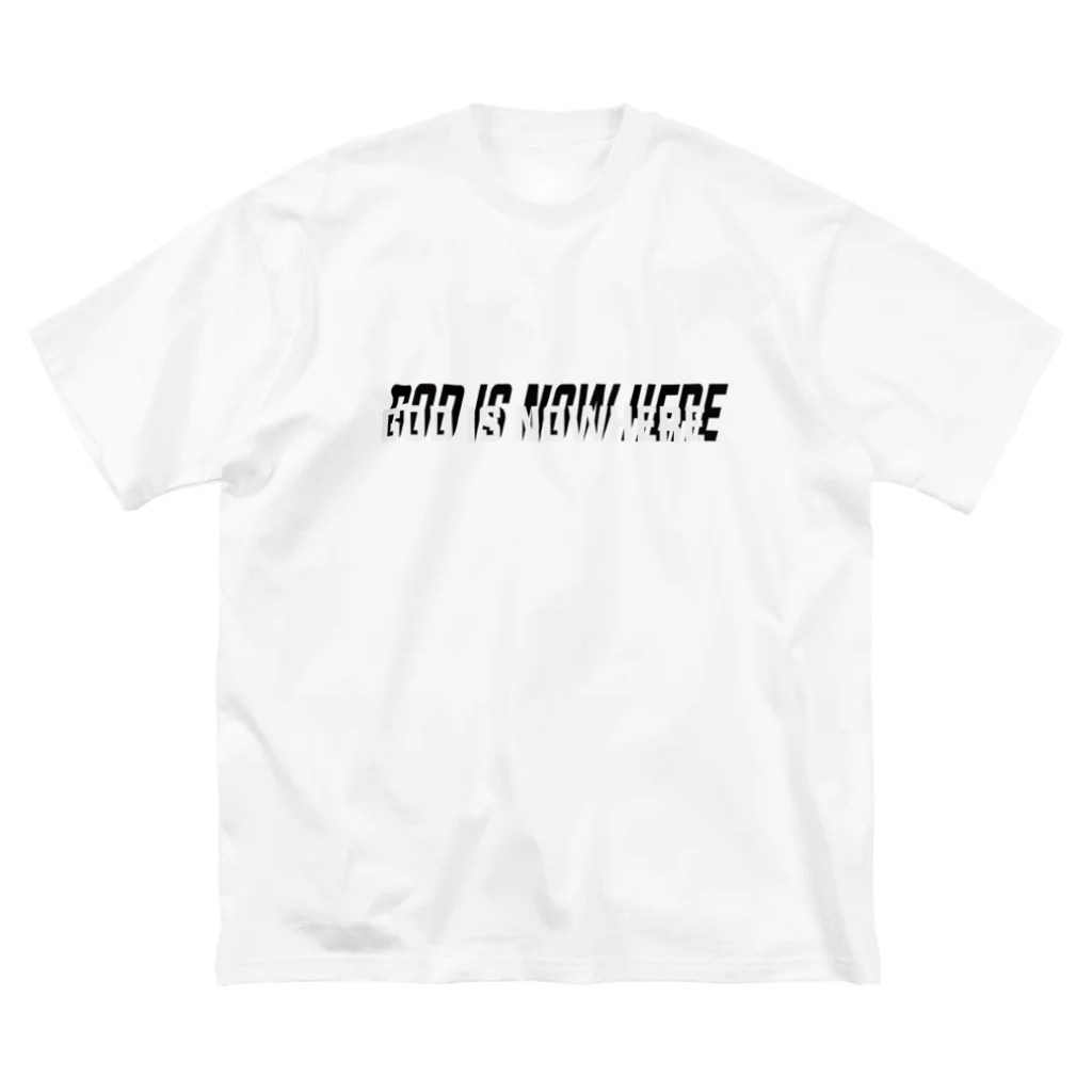 GenerousのGOD IS N O W H E R E ビッグシルエットTシャツ