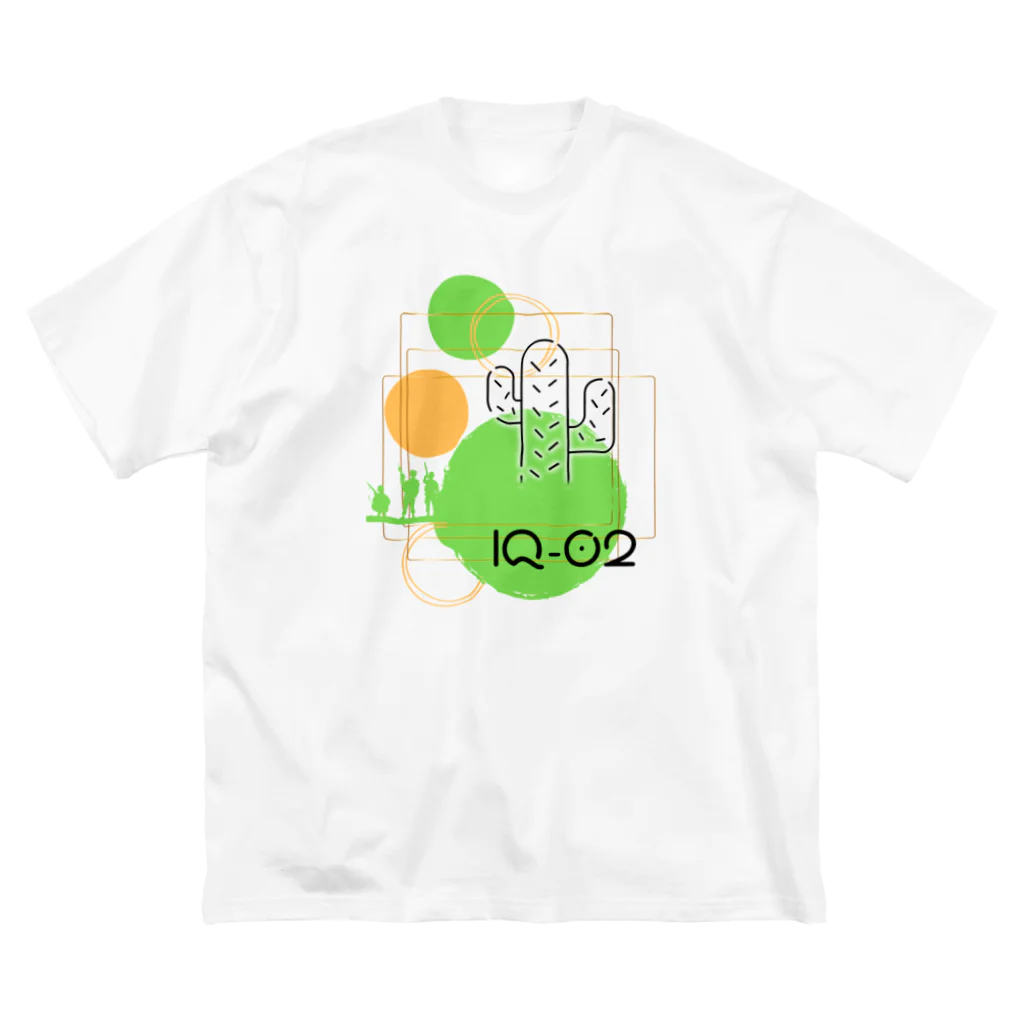 IQ02_sabotenのサボテンシリーズ ビッグシルエットTシャツ
