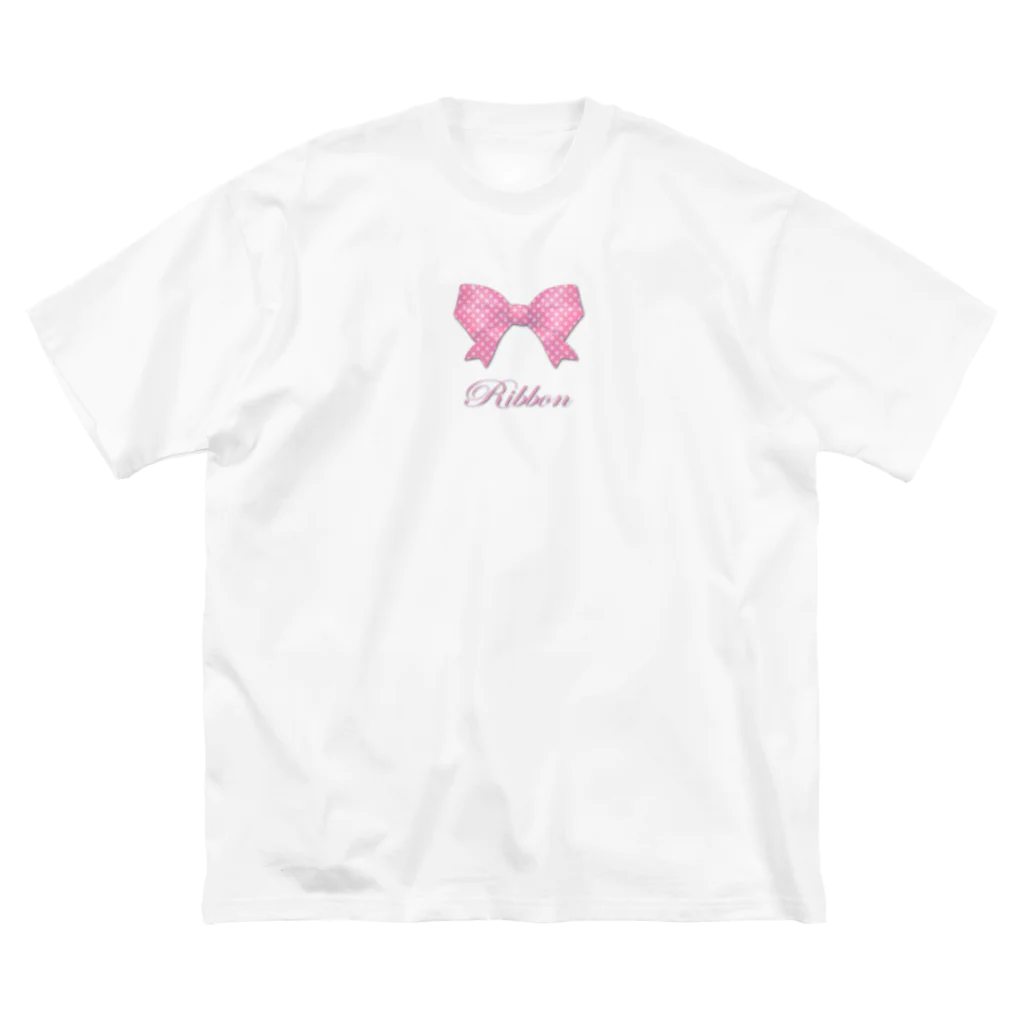 savannahのRibbon-Pink Big T-Shirt