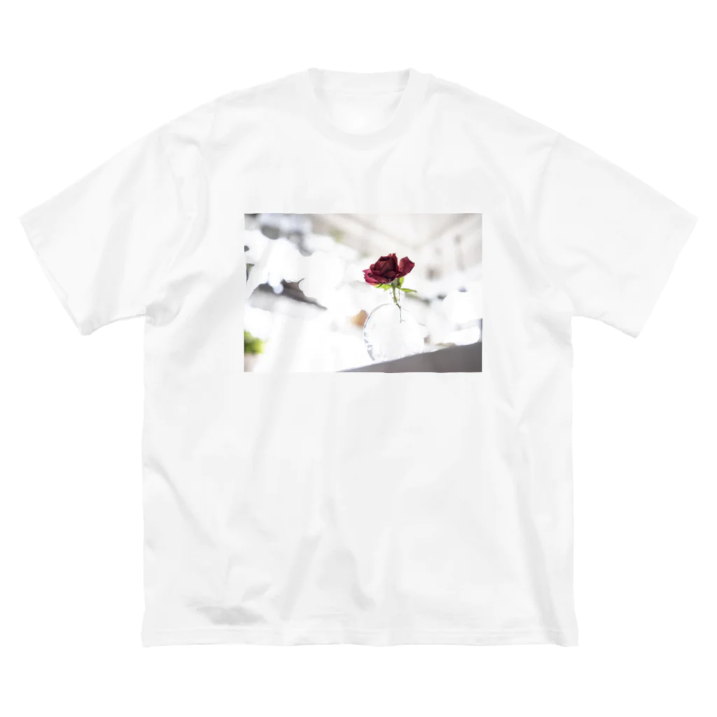 Pokoのボタニカルショップの薔薇（ブラックティー）-01 Big T-Shirt