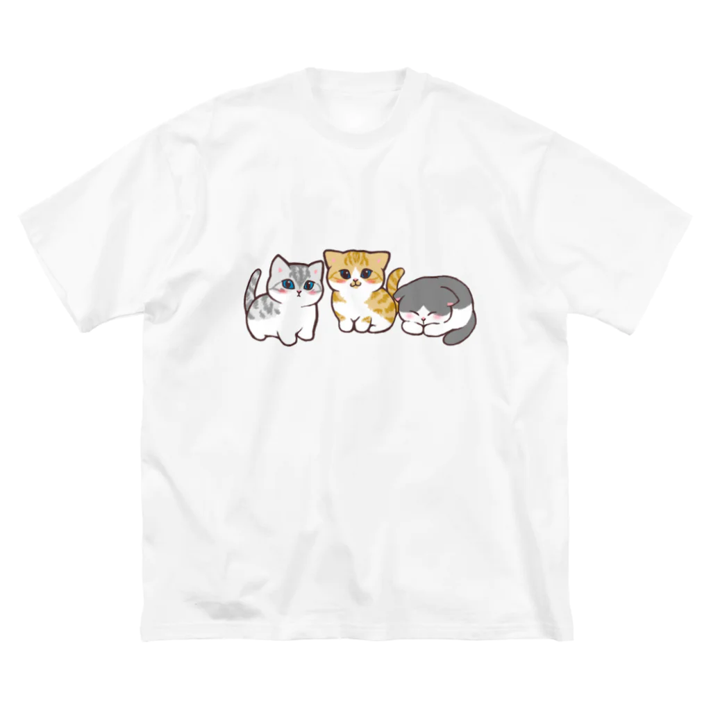 ふわにゃんshopののんびりにゃんず ビッグシルエットTシャツ