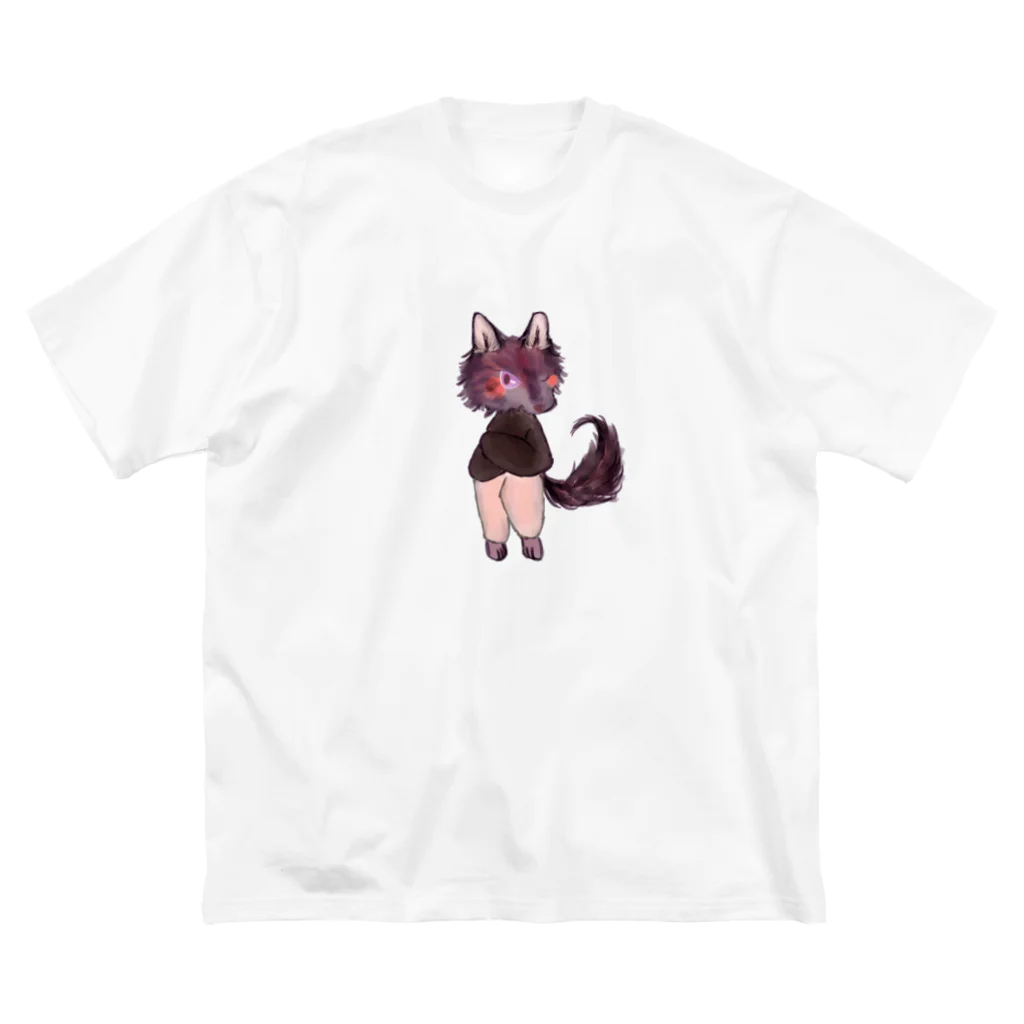 ノアオオカミのオオカミのウルフル ビッグシルエットTシャツ