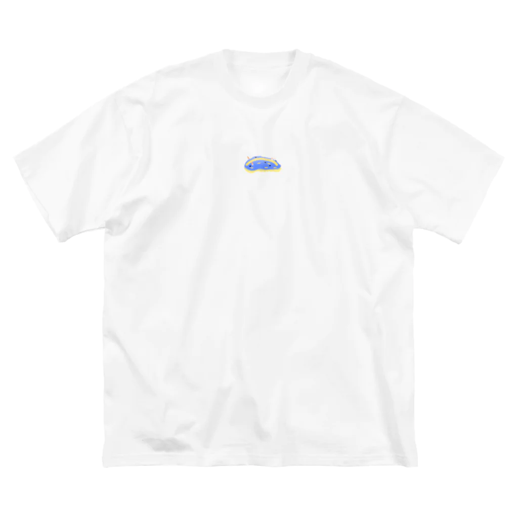 yukijiの青ウミウシ　（文字無しver） ビッグシルエットTシャツ