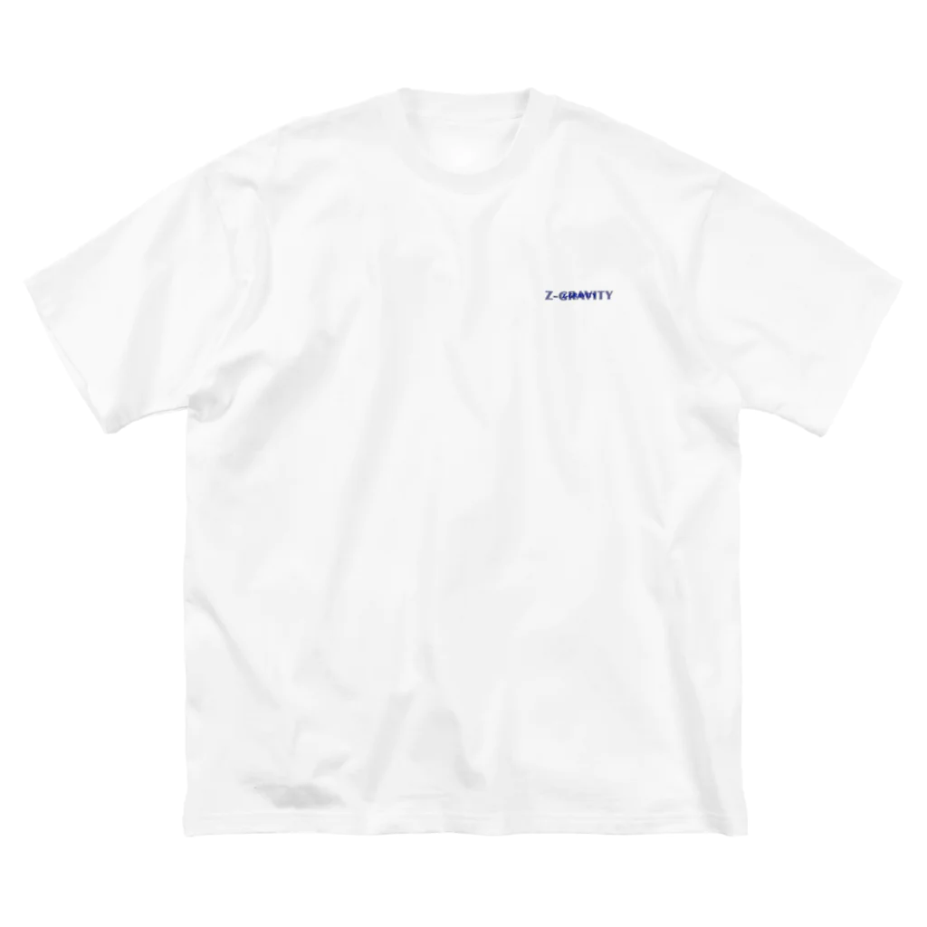 Z-GRAVITYのZero gravity (青×白) ビッグシルエットTシャツ