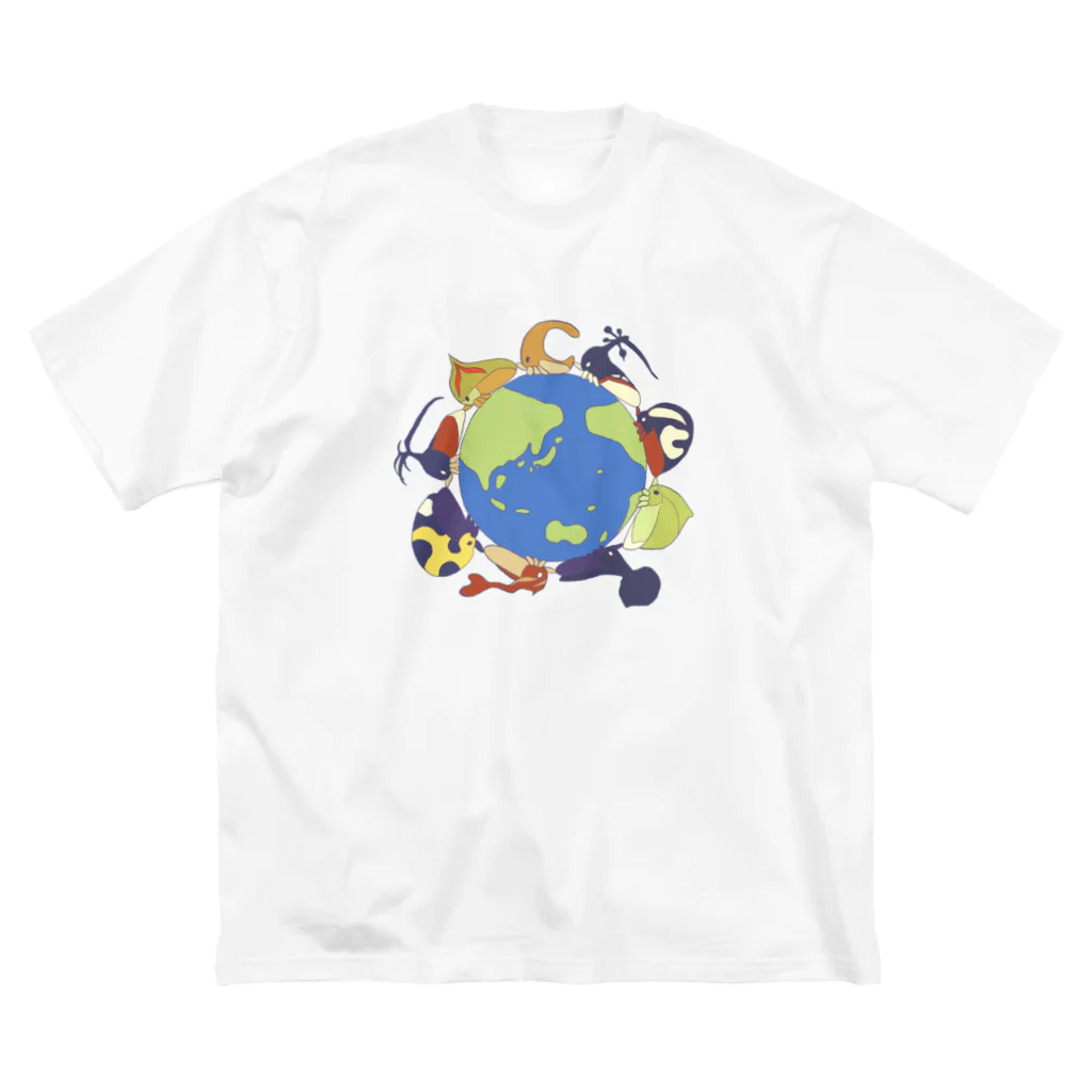 蝉月屋のTreehopper World ビッグシルエットTシャツ