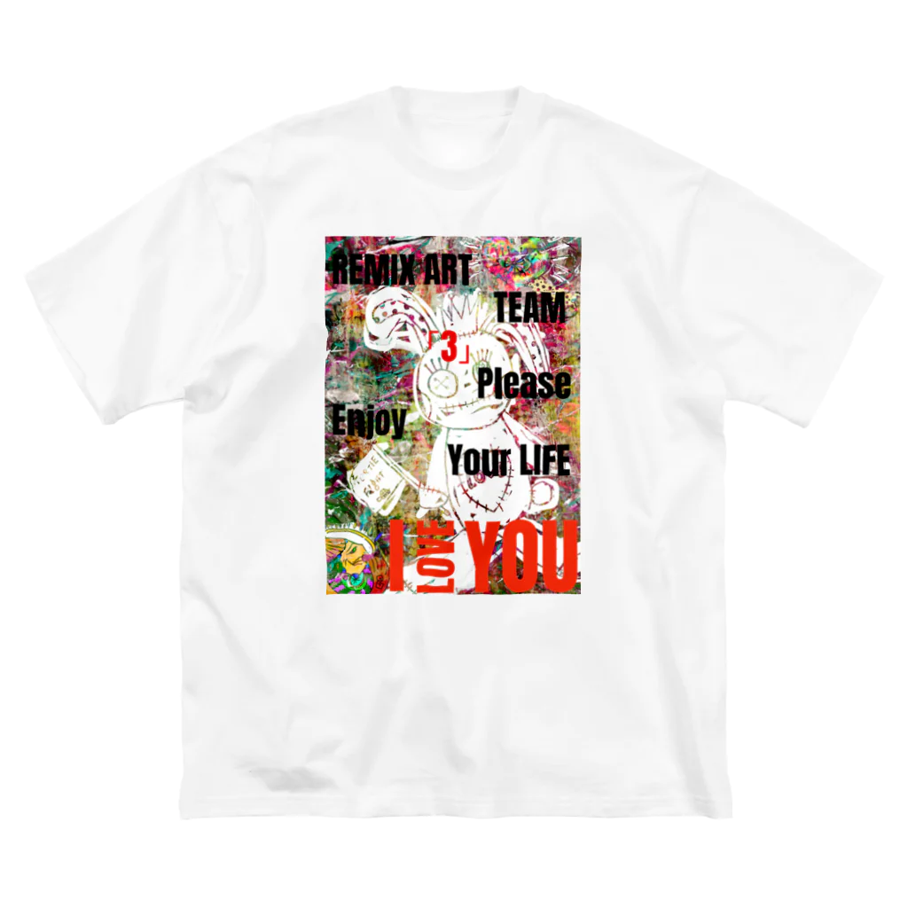 3 The shopのEnjoy Your Life ビッグシルエットTシャツ