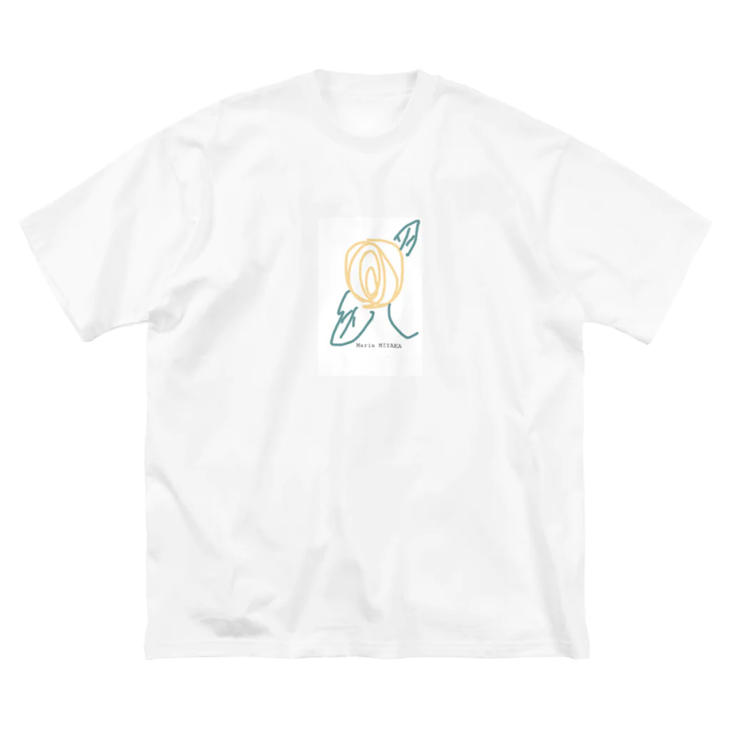 mariamiyakaのYellow ROSE シリーズ Big T-Shirt