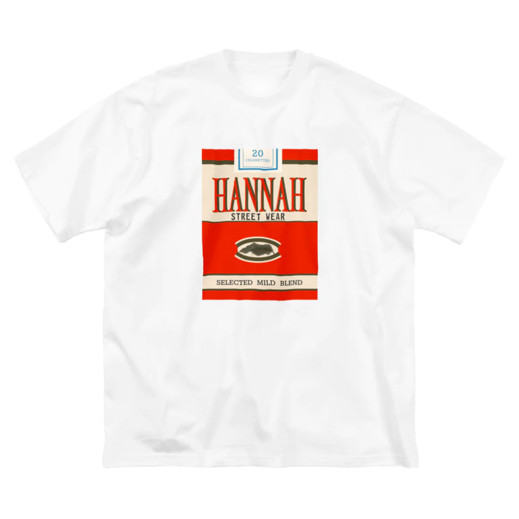 HANNAH street wear ハンナ　ストリートウェア(カバ店長)のHANNAH  street wear "CIGARETTES“ ビッグシルエットTシャツ