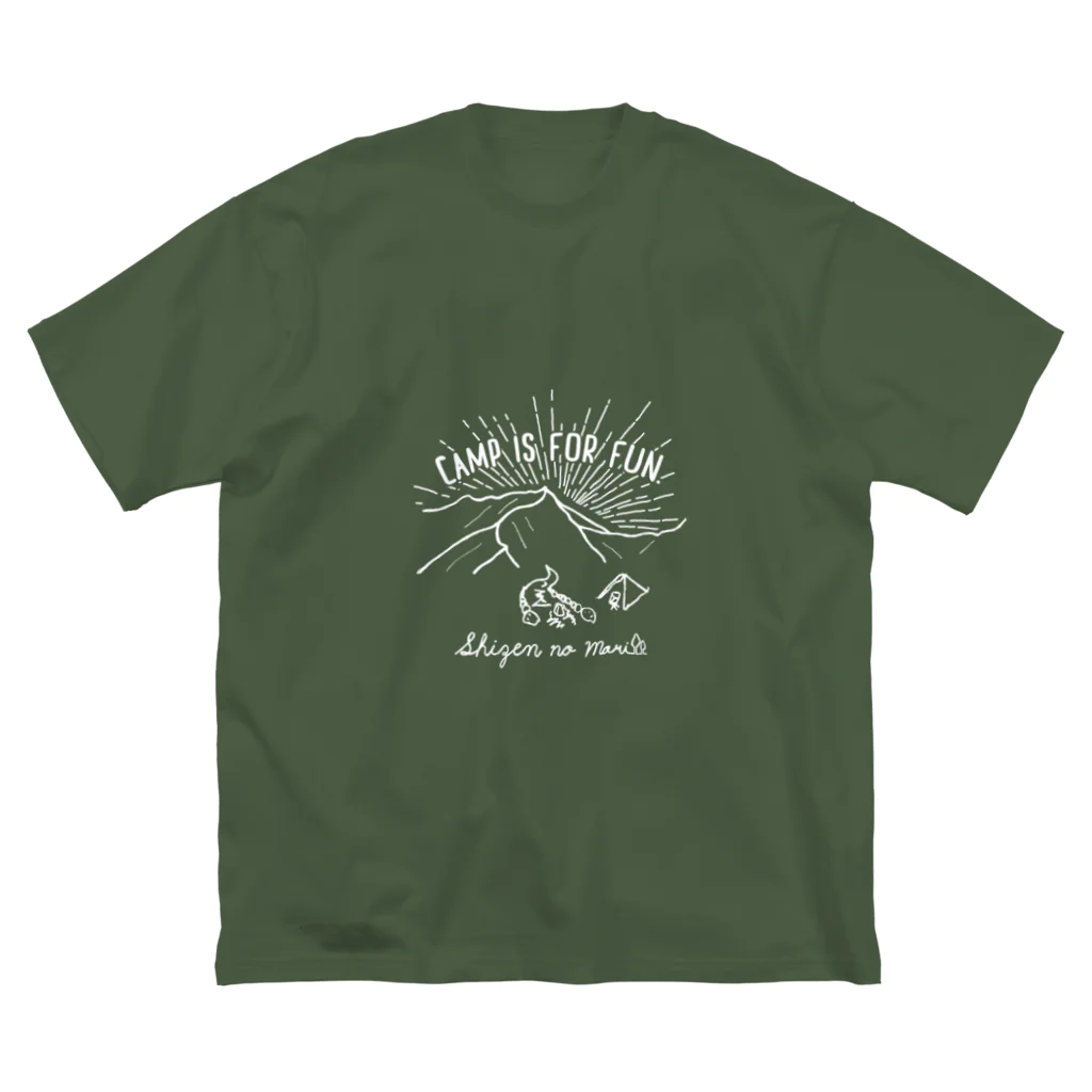 Too fool campers Shop!のSHIZENnoMORI01(白文字) ビッグシルエットTシャツ