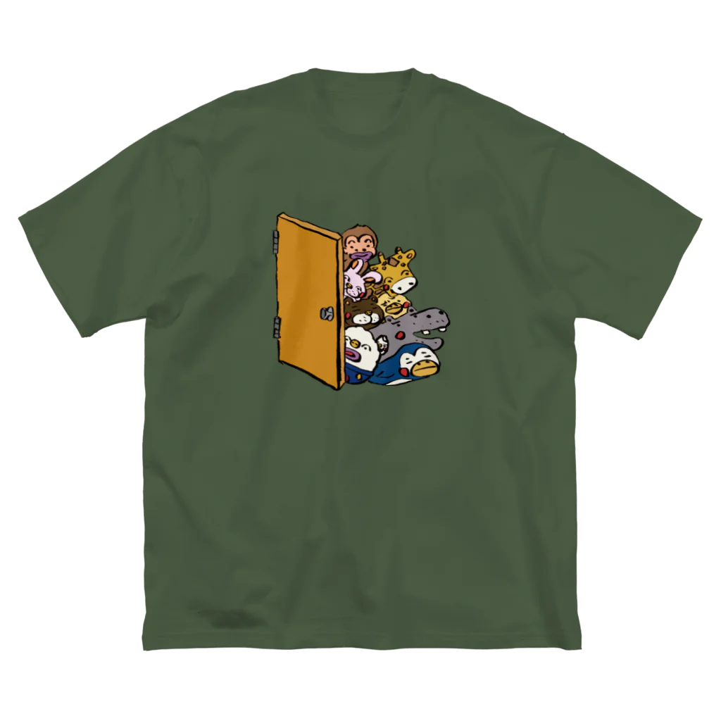 ごはんくんと仲間たちの扉の中からこんにちは！ Big T-Shirt