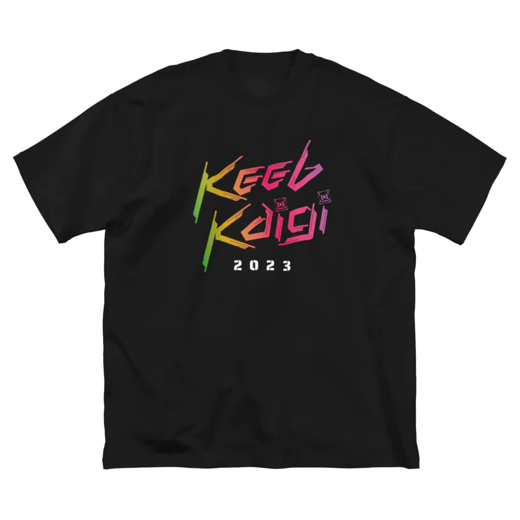 (\( ⁰⊖⁰)/) esaのKeebKaigi Official Swag (with backprint) #keebkaigi  Big T-Shirt