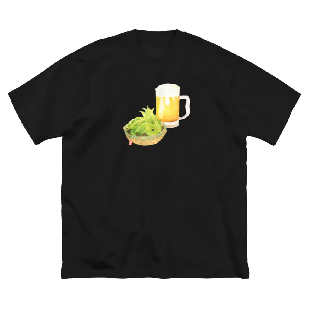 星野しずくのビールとえだまめ ビッグシルエットTシャツ