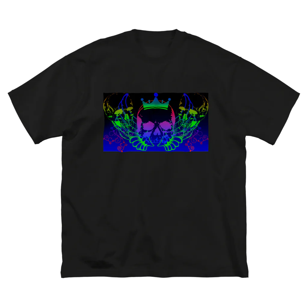 EAGIEのNEON SKULL ビッグシルエットTシャツ