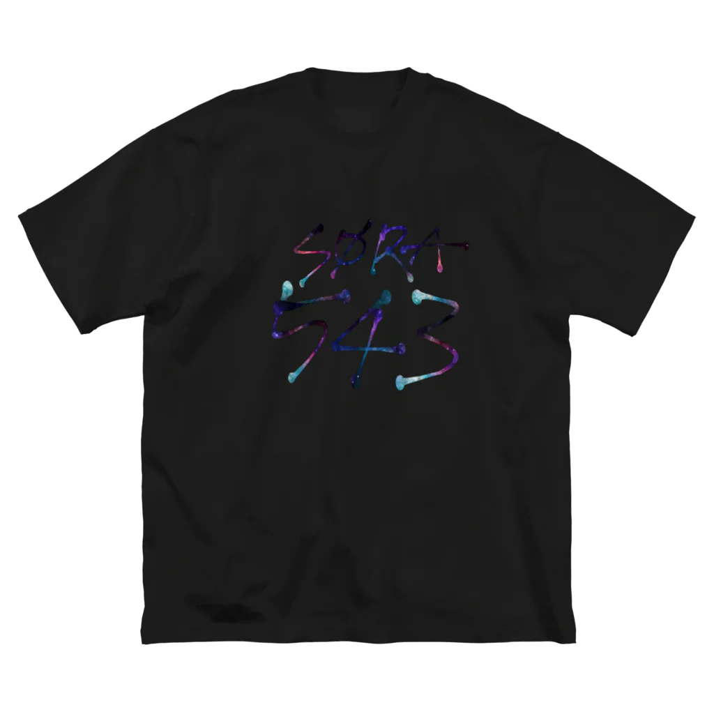 ∅ 宇宙暦 ∅の直筆デザイン(宇宙柄) ビッグシルエットTシャツ