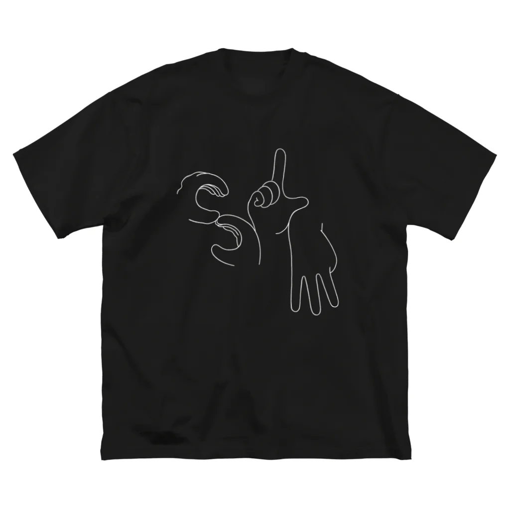 さくほリビングマーケットマーケットのSLM_01_濃色ボディ ビッグシルエットTシャツ