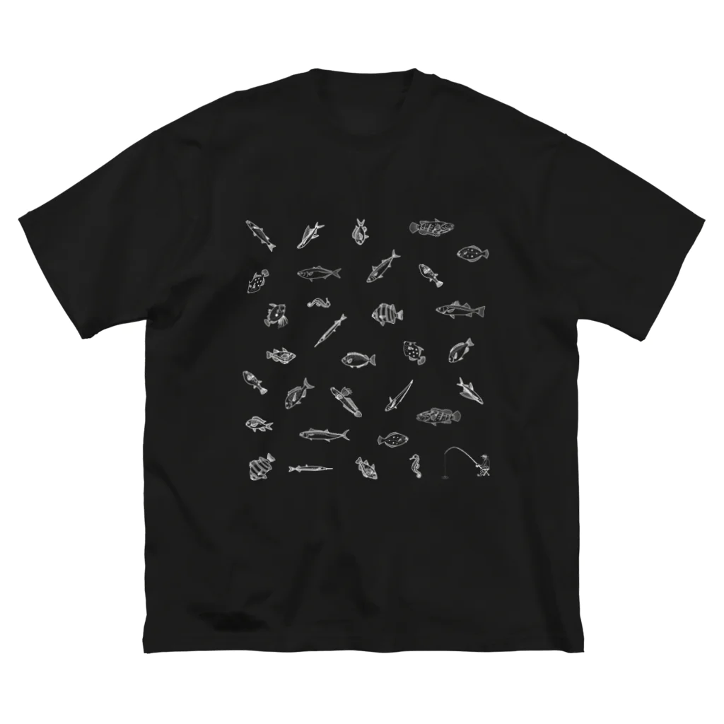 Umikko8823のお魚　パターン ビッグシルエットTシャツ