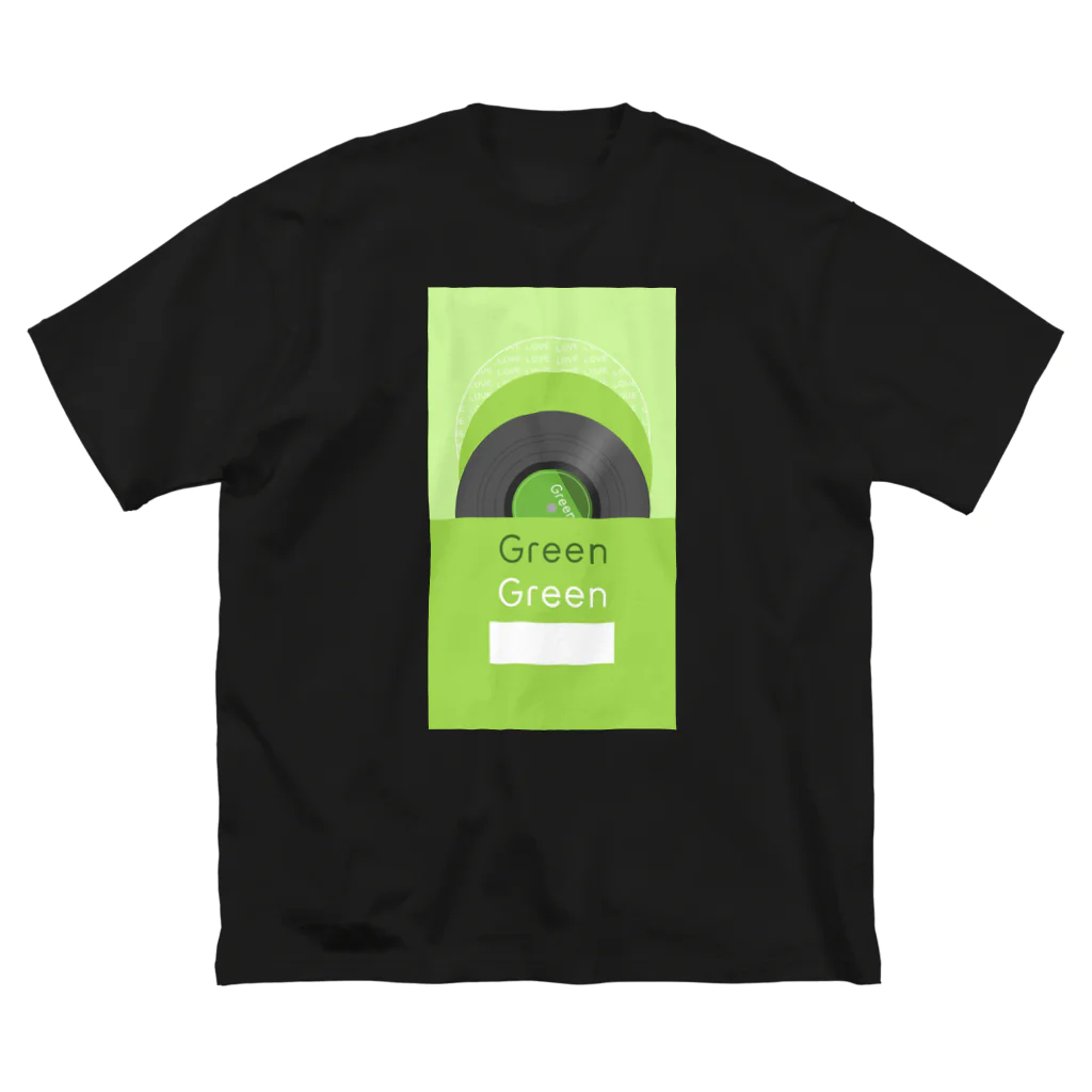 gumiの推し色★Green レコード ビッグシルエットTシャツ