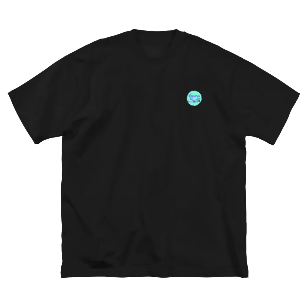 saunageek_officialの【sauna geek】焼け石みず 背面プリント【black】 Big T-Shirt