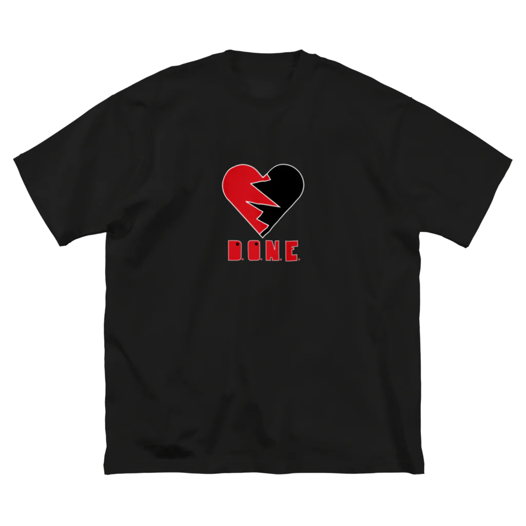 a.francesのRockin' Broken Heart ビッグシルエットTシャツ