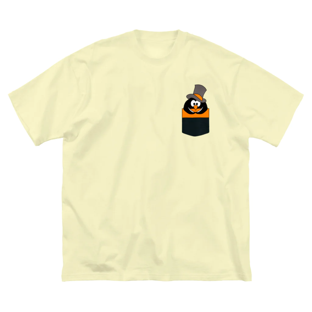 ラルス（個人ショップ）のひょっこりペンギン 루즈핏 티셔츠