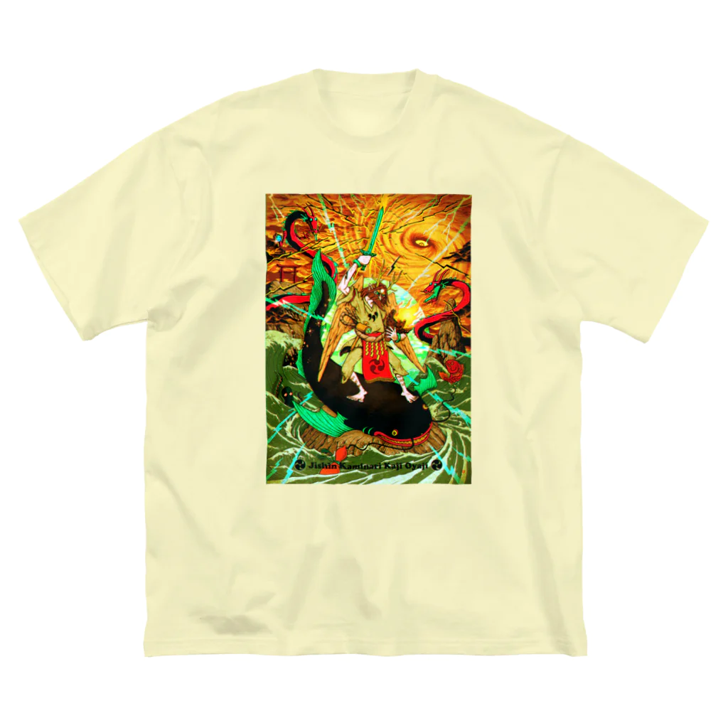 UETSUJI ShotaroのEarth, Thunder & Fire ビッグシルエットTシャツ