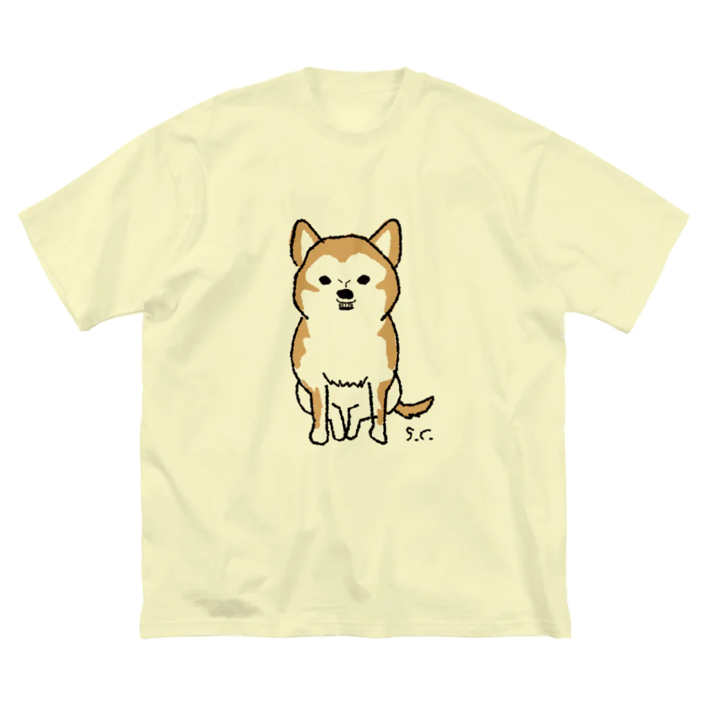 studio coupのほここのしばいぬさんの3ばんめ ビッグシルエットTシャツ