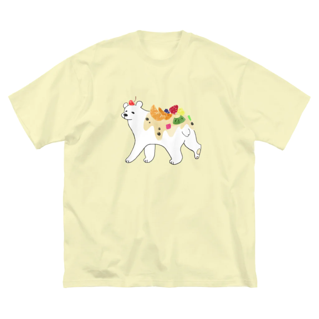 まいこ｜ほっこりイラスト🖌️のしろくま２ ビッグシルエットTシャツ