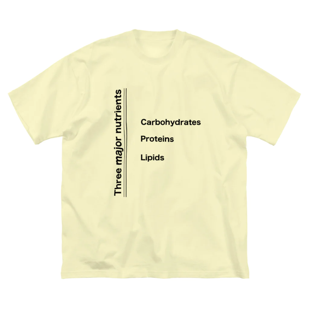 Medusasの3大栄養素 ビッグシルエットTシャツ