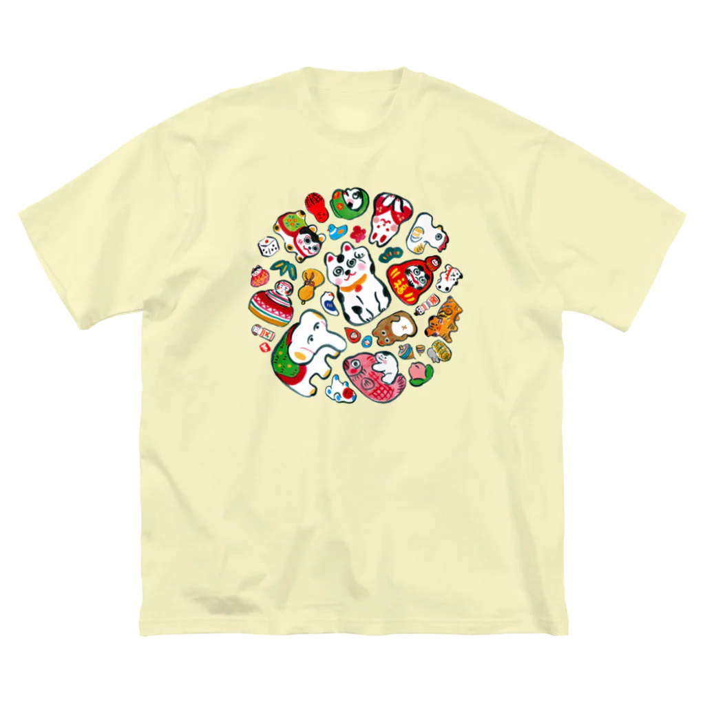 いも太郎のgangu（ちりばめ◎） ビッグシルエットTシャツ