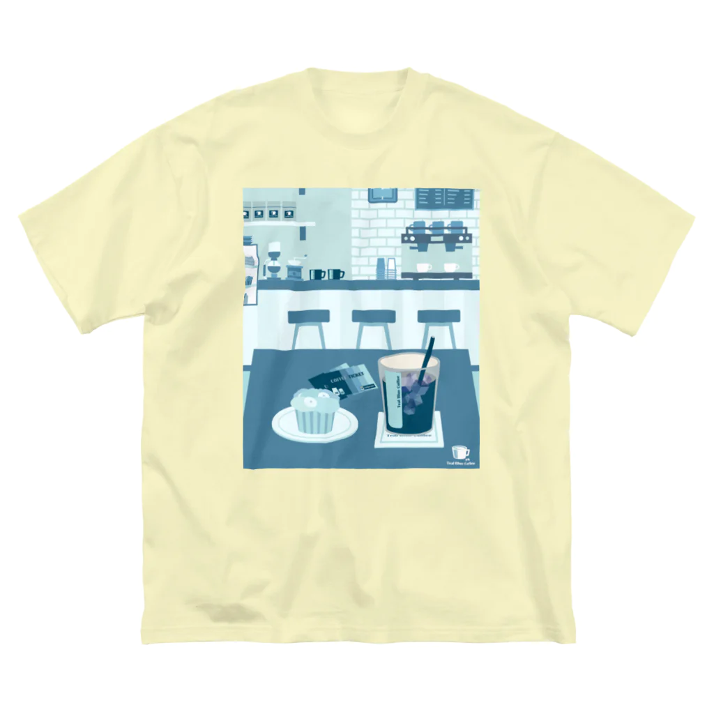 Teal Blue Coffeeのアイスコーヒーをどうぞ　～常連さんの指定席～ Big T-Shirt