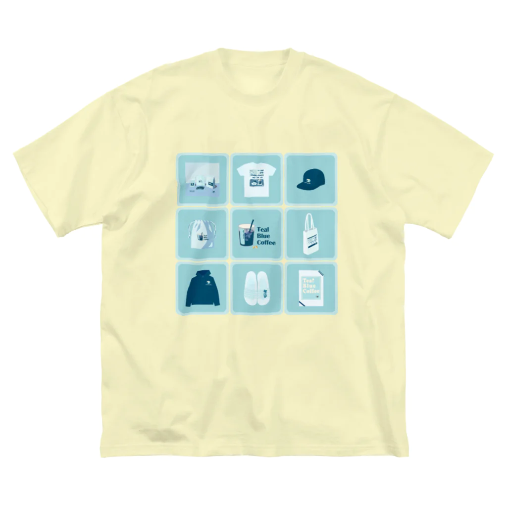 Teal Blue CoffeeのTealBlueItems _Cube BLUE Ver. ビッグシルエットTシャツ