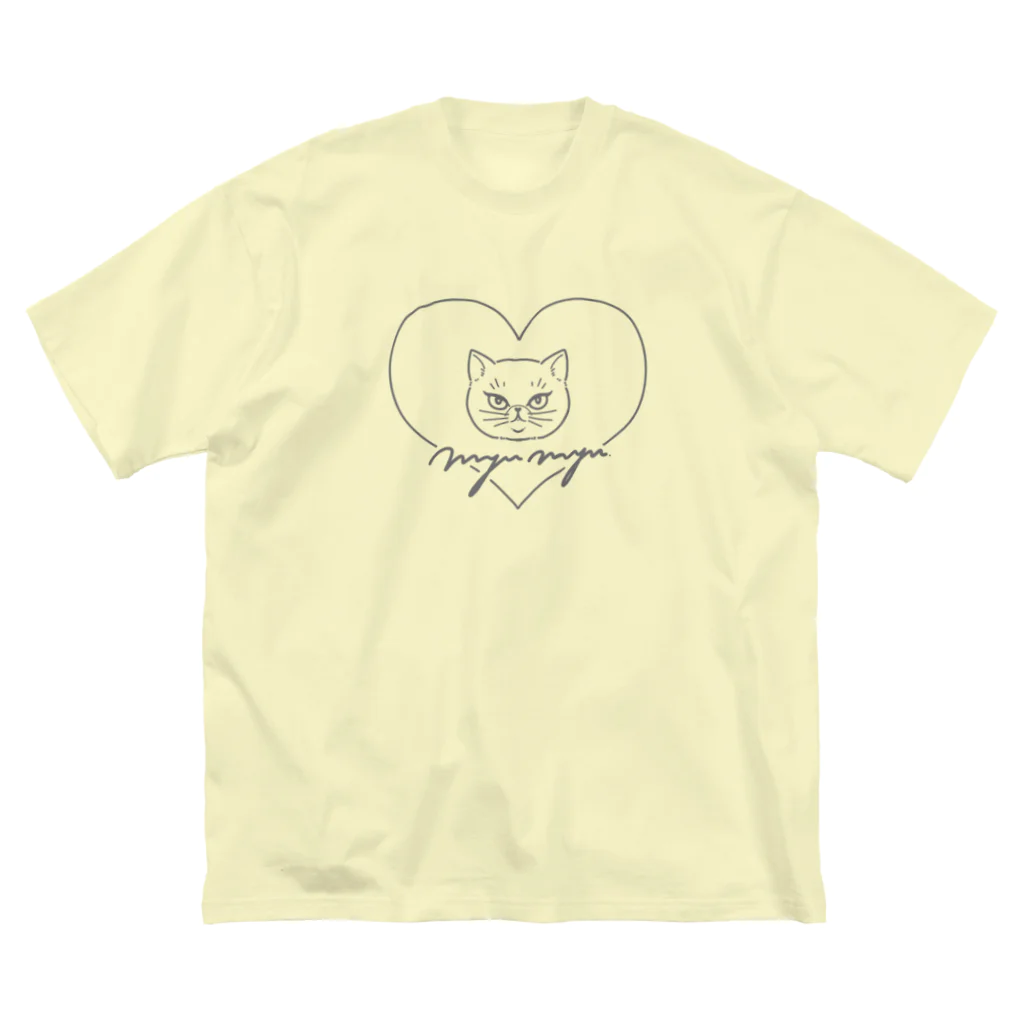 kima-maniのMyumyu tha cat ビッグシルエットTシャツ