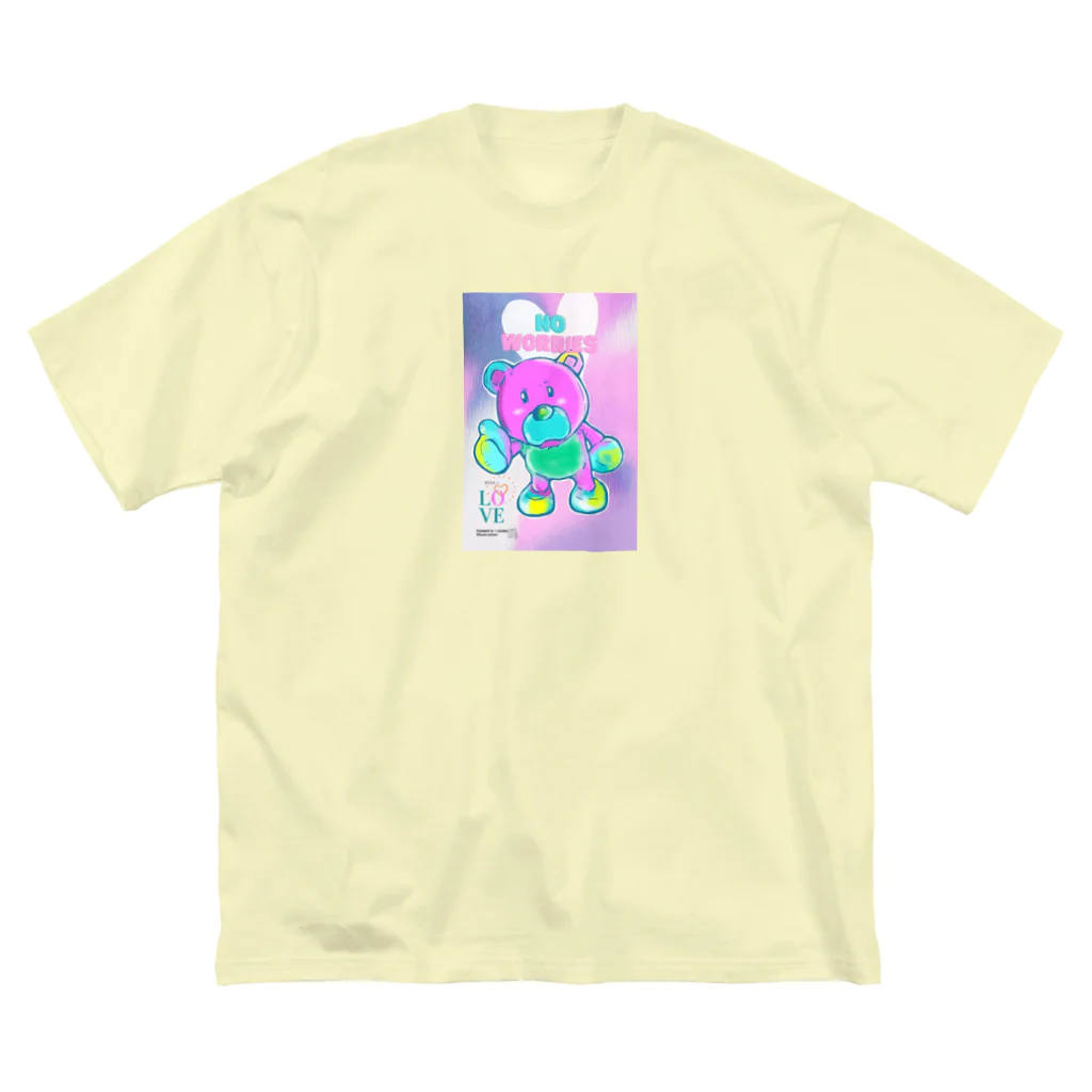 TOMMY★☆ZAWA　ILLUSTRATIONのだいじょうぶ。くま。カラー。 Big T-Shirt