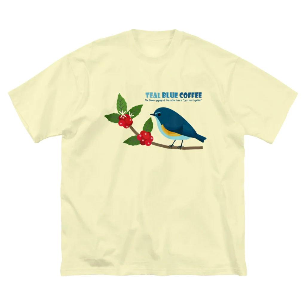 Teal Blue CoffeeのTeal Blue Bird ビッグシルエットTシャツ