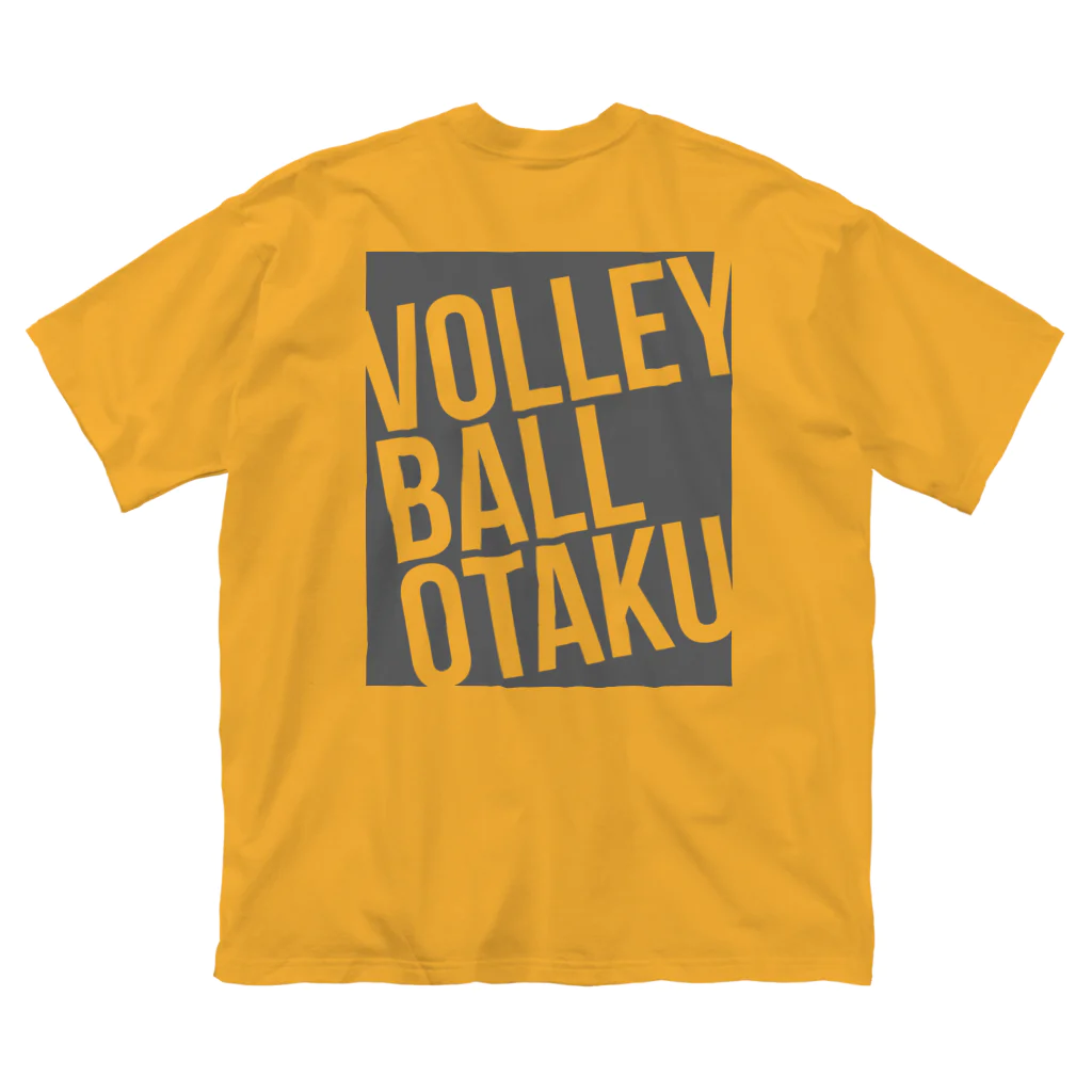 unyounyounyoのVOLLEY BALL OTAKU(オタク)<濃灰> ビッグシルエットTシャツ