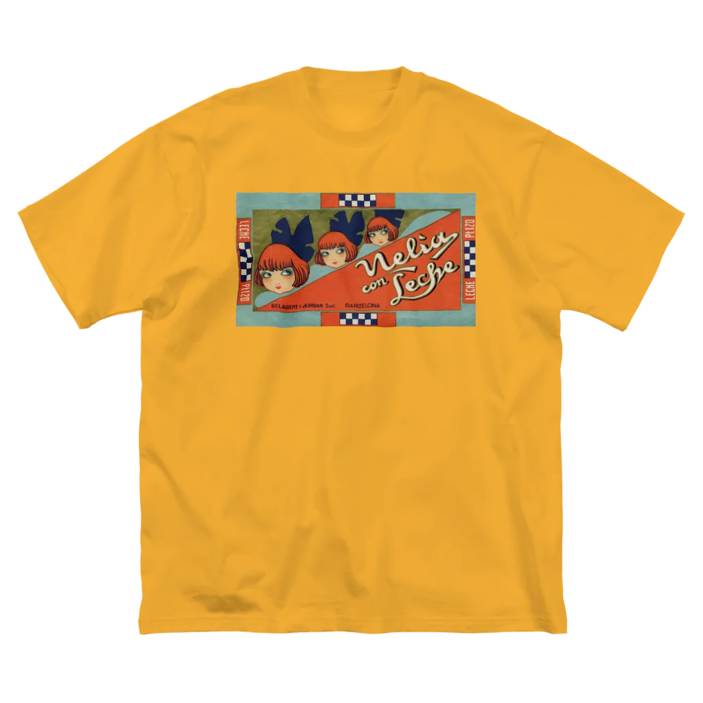 YS VINTAGE WORKSのスペイン・バルセロナ　デカリボンの少女X3 Big T-Shirt