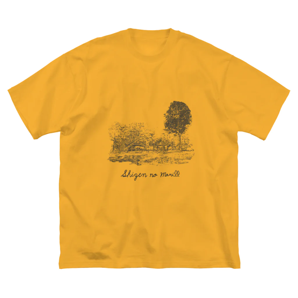 Too fool campers Shop!のSHIZENnoMORI02(黒文字) ビッグシルエットTシャツ