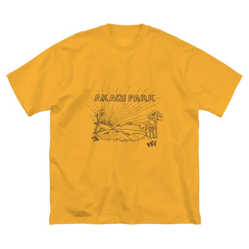 Too fool campers Shop!のAKAGI★park01(黒文字) ビッグシルエットTシャツ