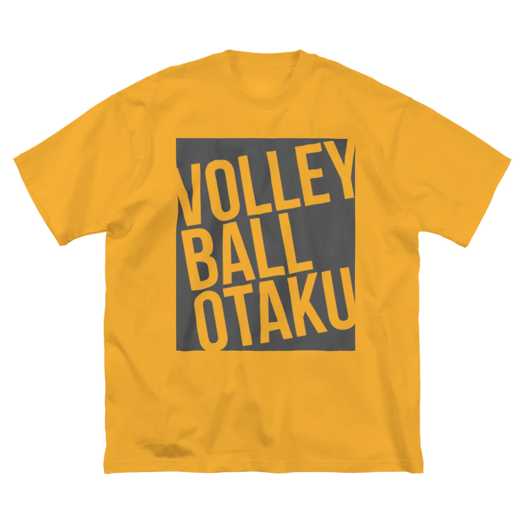 unyounyounyoのVOLLEY BALL OTAKU(オタク)<濃灰> ビッグシルエットTシャツ