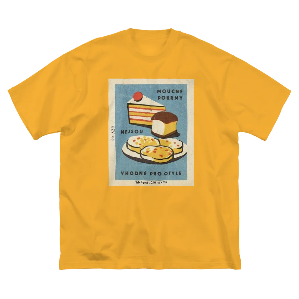 YS VINTAGE WORKSのチェコ・スロヴァキア マッチ（パンとケーキ） ビッグシルエットTシャツ