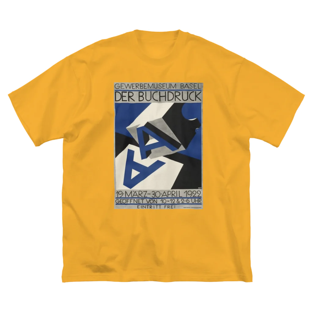 YS VINTAGE WORKSのスイス・バーゼル　1922年 活版印刷 ビッグシルエットTシャツ